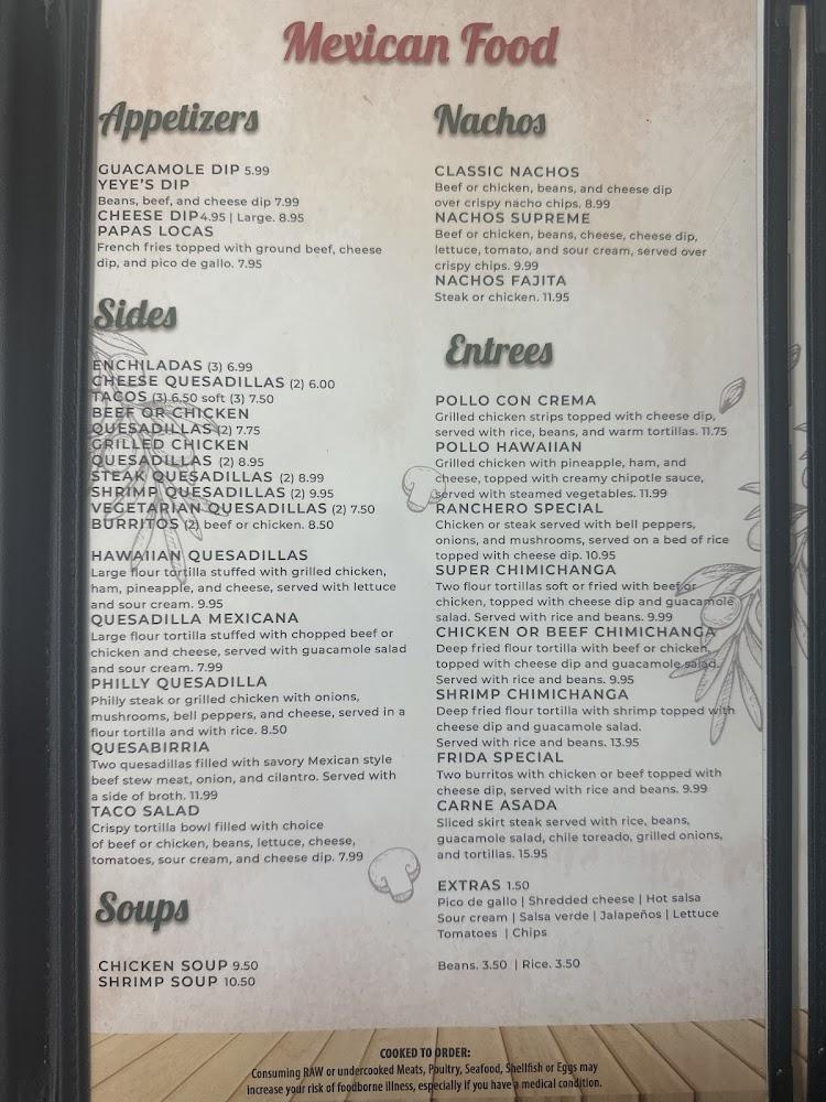 Monte Olivos Restaurant Menu image 1